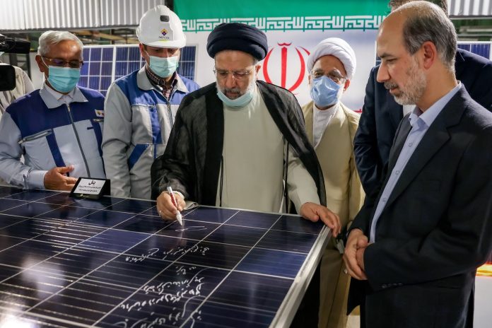 Solar panel production line in Iran