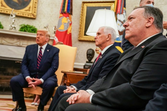 Trump Pompeo Pence