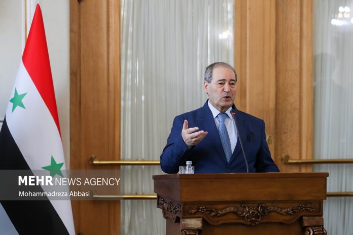 Syrian Foreign Minister Faisal Mekdad