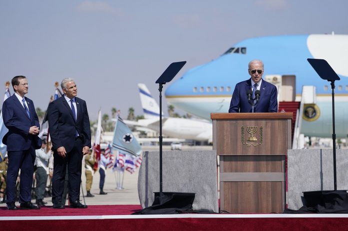 US President Joe Biden in Israel