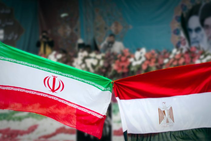 Iran Egypt Flags