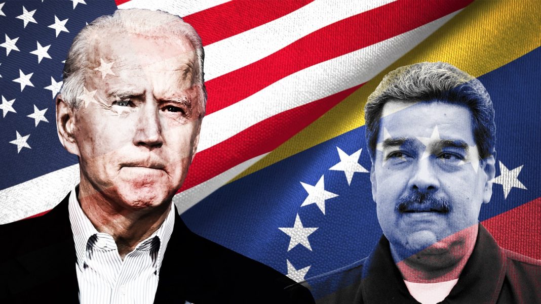 US and Venezuelan Presidents Joe Biden and Nicolas Maduro