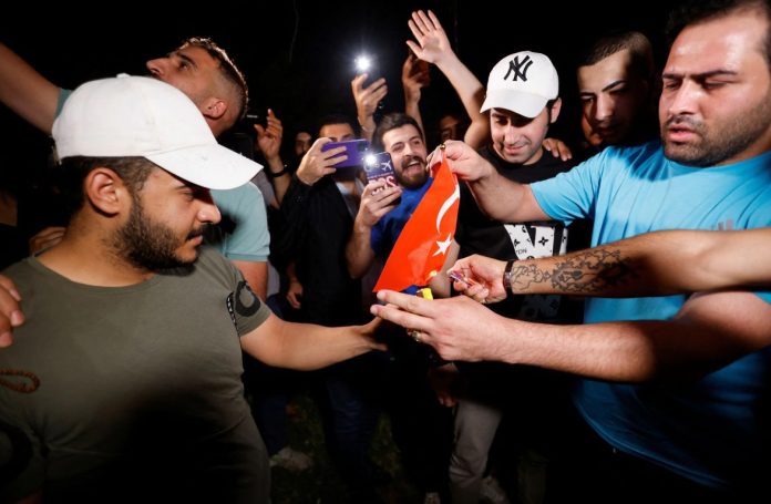 Protest Against Turkey in Iraq