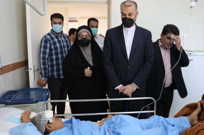 Iran FM visits people injured in accident involving foreign ministry cars