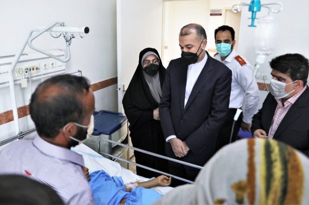 Iran FM visits people injured in accident involving foreign ministry cars