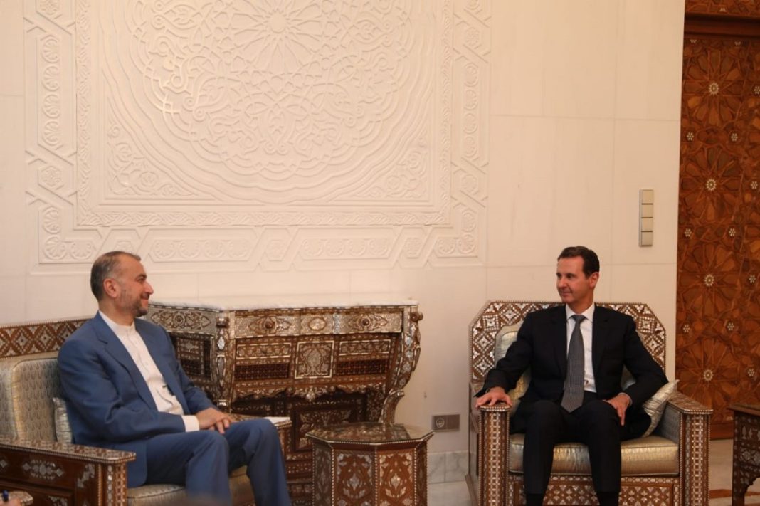 Iran FM Amirabdollahian Syrian President Assad