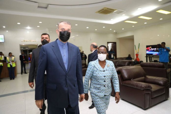 Iranian Foreign Minister Hossein Amirabdollahian in Tanzania