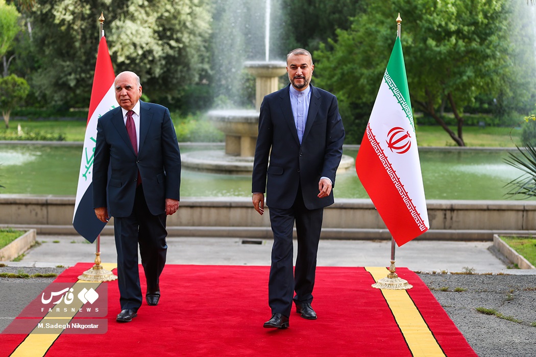 Iran and Iraq FMs Amirabdollahian and Hussain