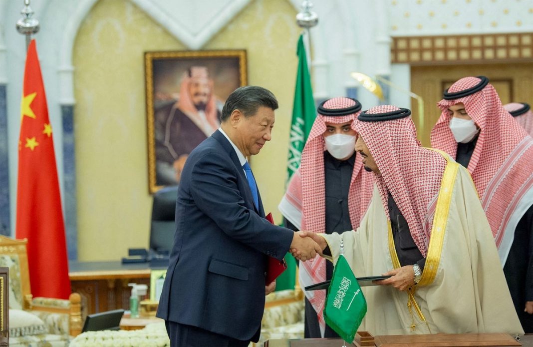 Saudi King Salman and Chinese President Xi Jinping
