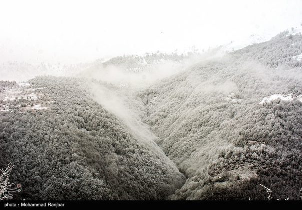 Mountainous regions of Iran blanketed in snow