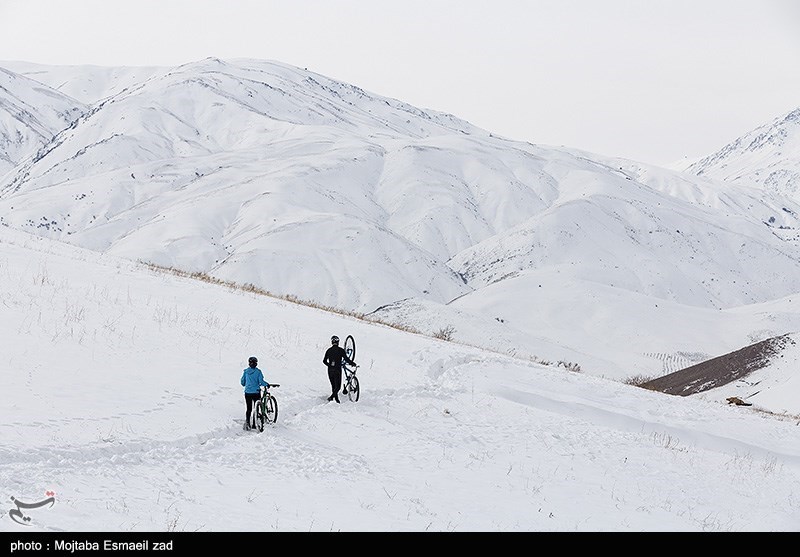 Orumia'nın İran'ın Batı Azerbaycan Eyaletindeki kışlık doğası