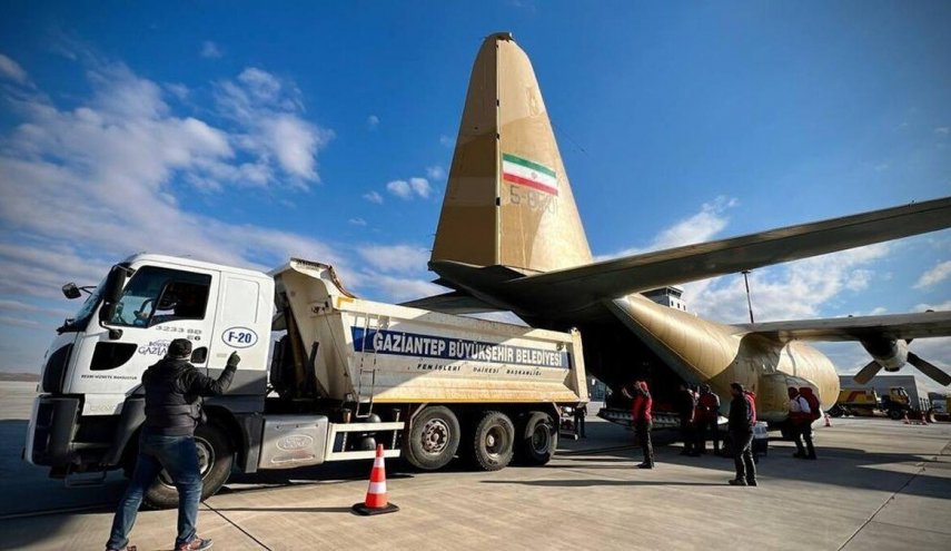 6th shipment of Iranian relief aid arrives in quake-hit Syria