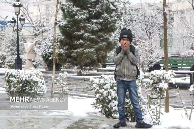 Iranian capital covered in winter snow again