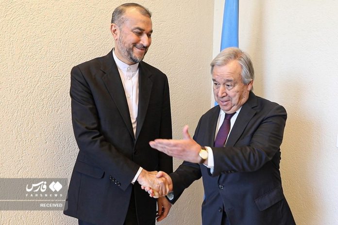 António Guterres and Amirabdollahian