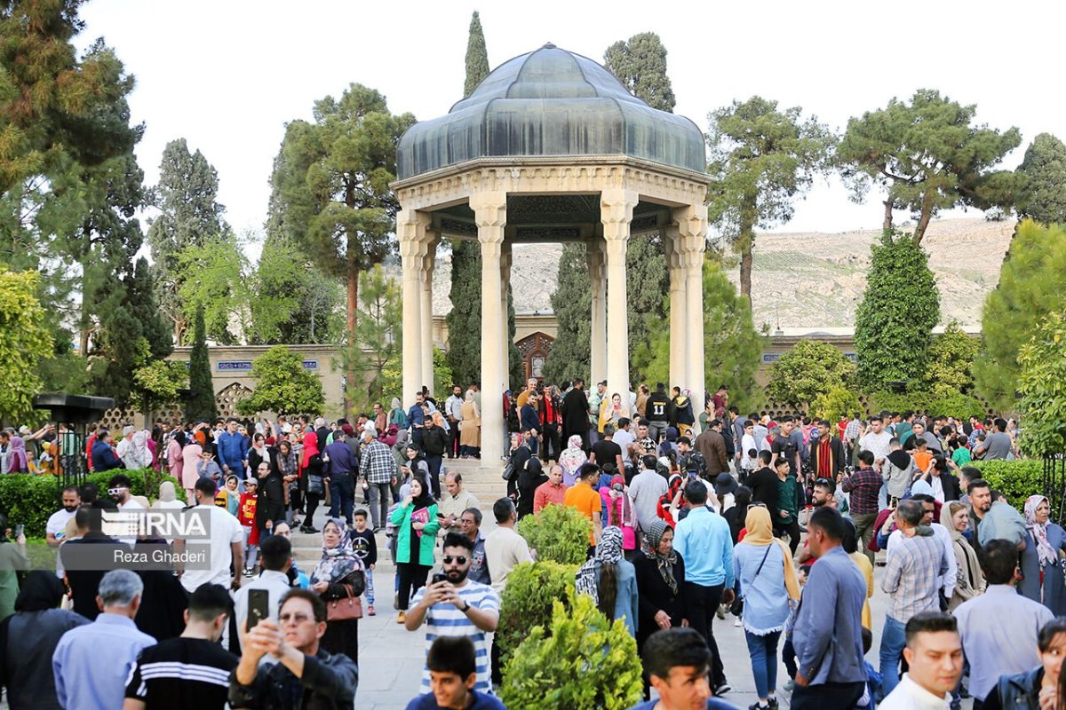 Nowruz tourists at Eram Garden and Hafizieh in Iran's Shiraz