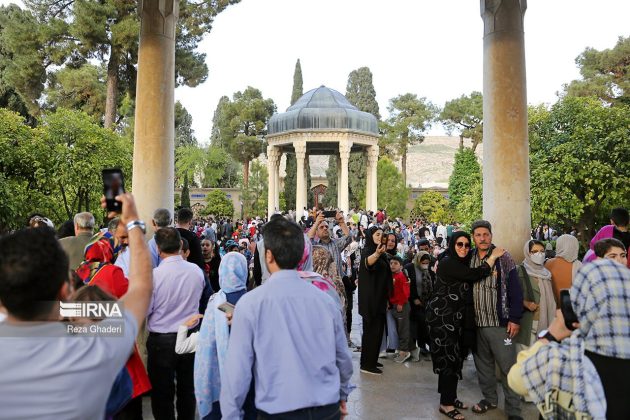 Nowruz tourists at Eram Garden and Hafizieh in Iran's Shiraz