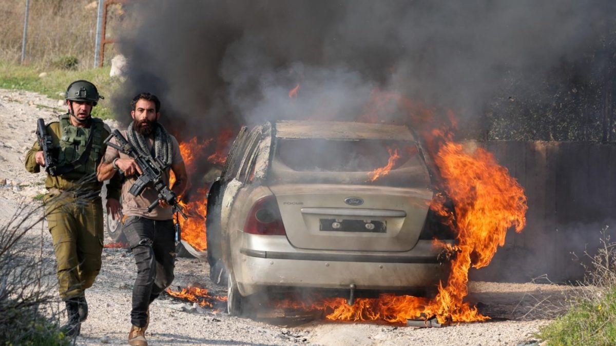 Israeli Settler and Soldier