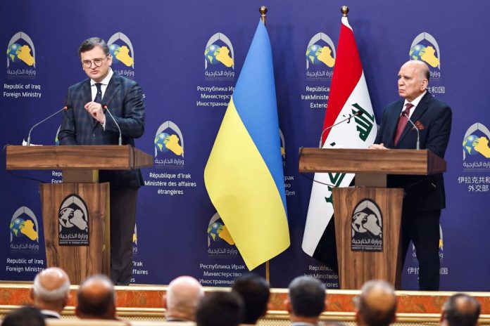 Dmitro Kuleba and Fuad Hussein