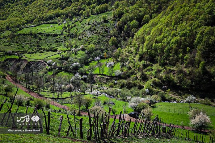 Chalus Mountains in Iran