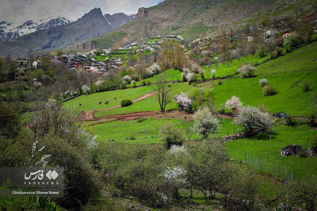 Chalus Mountains in Iran