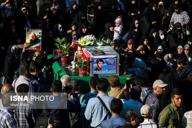 Funeral ceremony Iranian Assyrian martyr of Iraq war