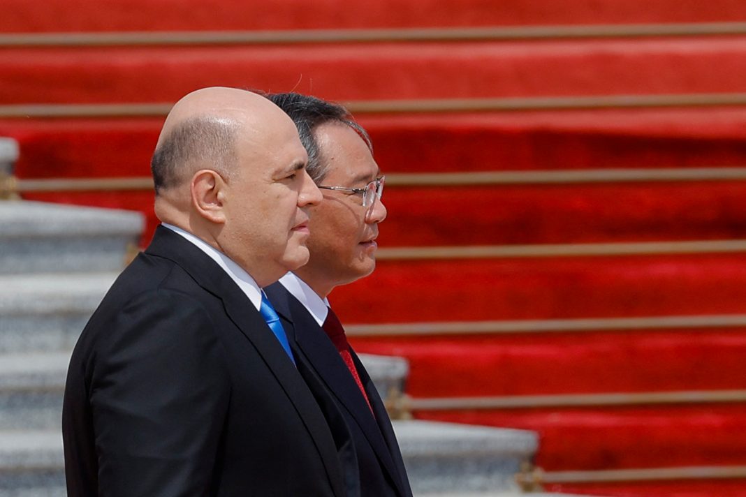 Mikhail Mishustin and Chinese Premier Li Qiang