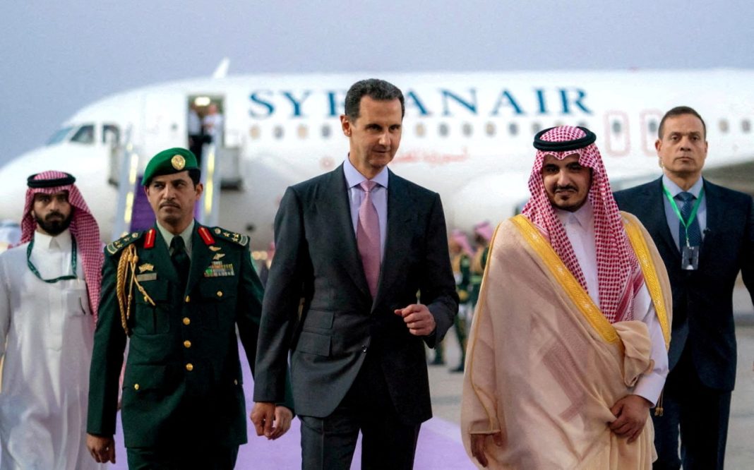 Syria's President Bashar al-Assad arrives in Jeddah to attend the Arab League summit