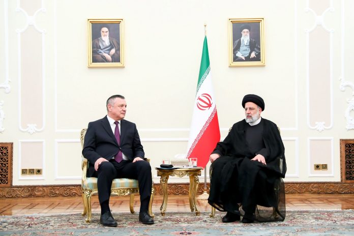 Ebrahim Raisi and Nurdinjon Ismoilov