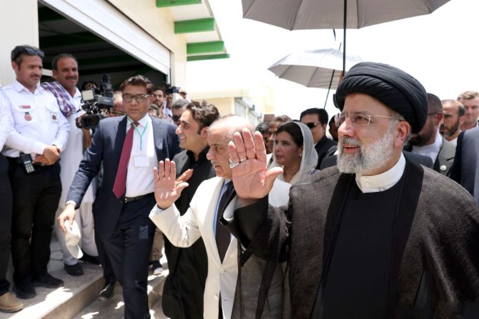 Ebrahim Raisi and Shehbaz Sherif