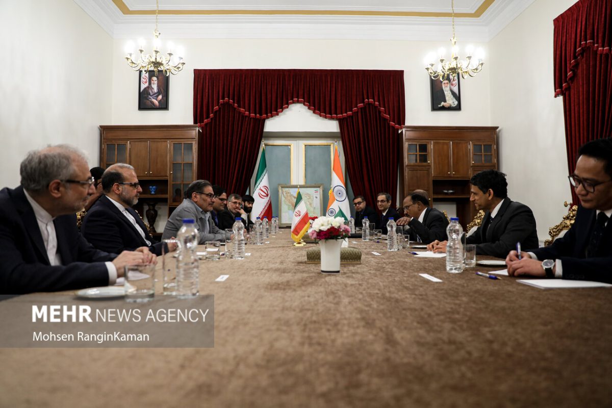 Iran and India reaffirm commitment to fight terrorism 1 Ali Shamkhani & Ajit Doval