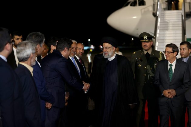 Iran’s President arrives at Havana airport