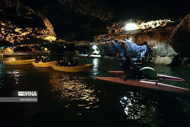 World’s largest water cave in Hamedan Province, western Iran