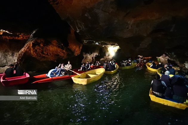 World’s largest water cave in Hamedan Province, western Iran