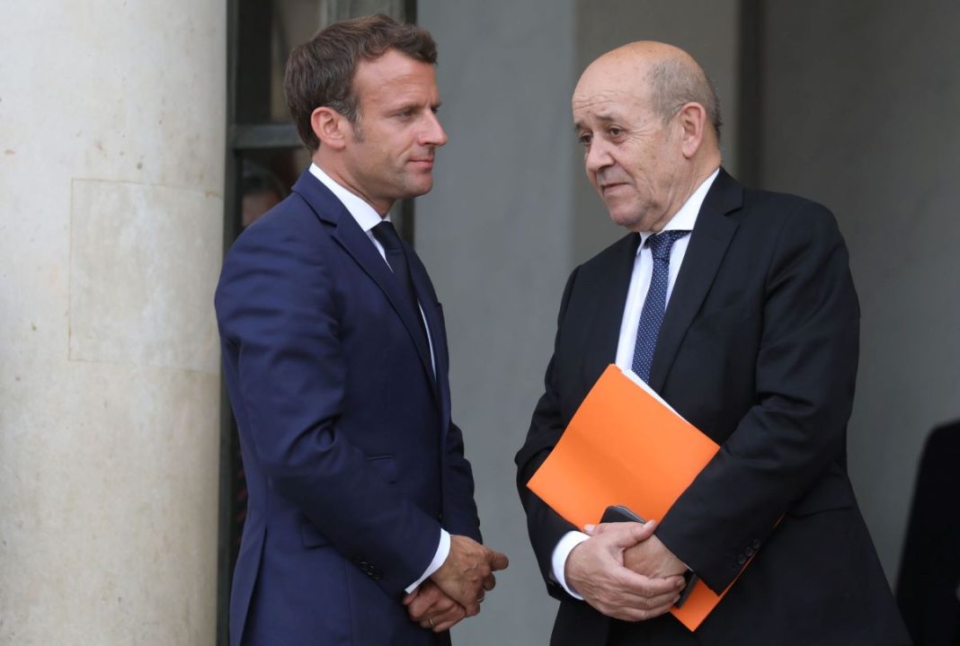 Macron and Le Drian