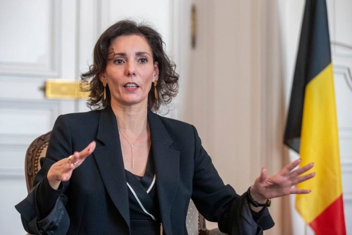 Belgian foreign minister Hadja Lahbib