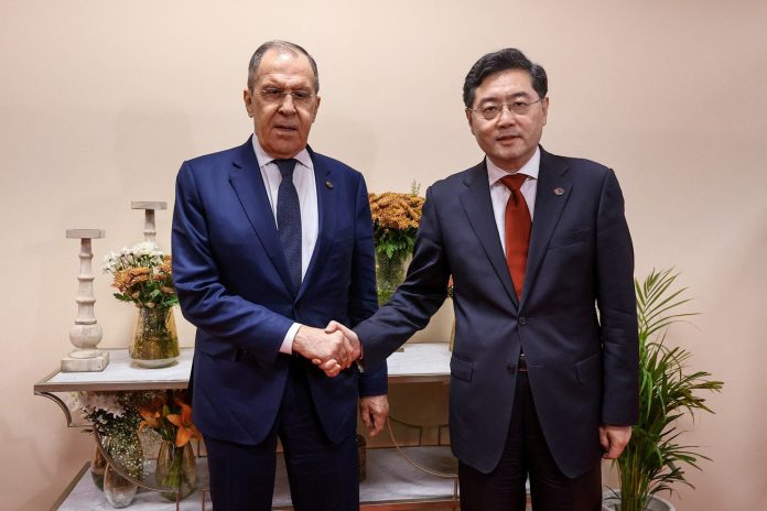 Qin Gang Sergei Lavrov