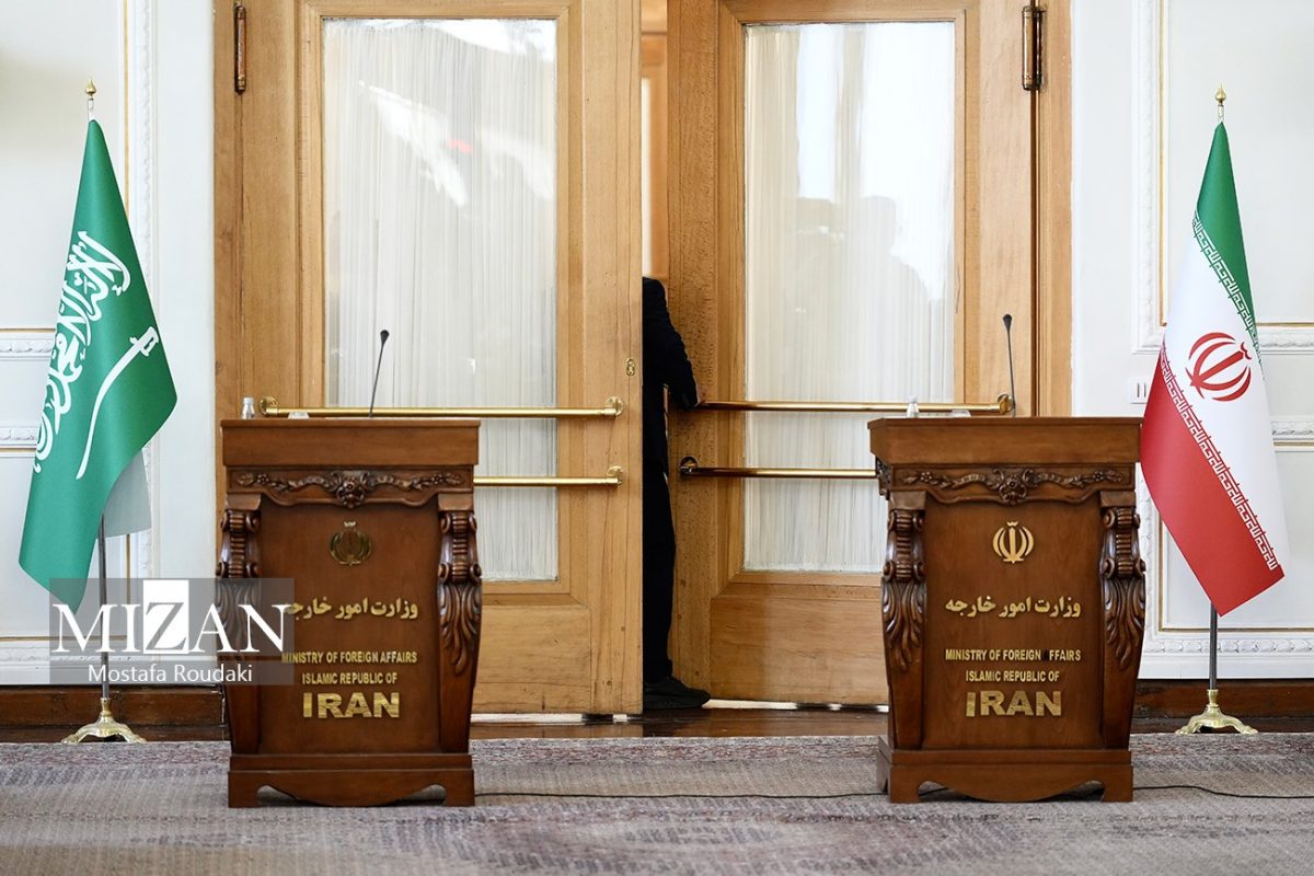 Iran and Saudi Arabia Flags