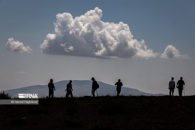 Pilgrimage ritual on mountain top in northwest Iran