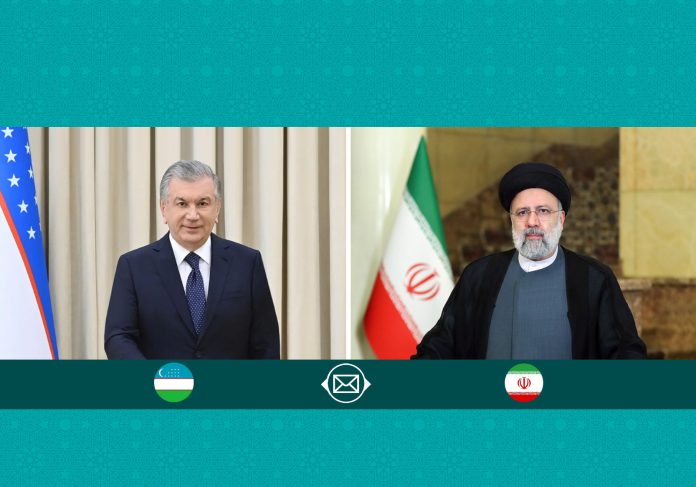 Ebrahim Raisi and Shavkat Mirziyoyev