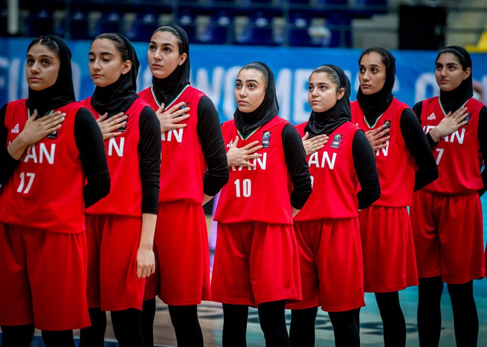Iranian girls’ basketball team