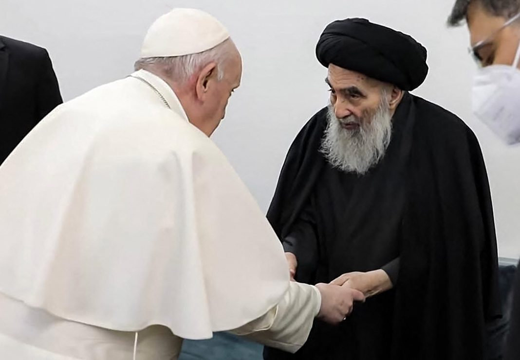 Ayatollah Sistani and Pope