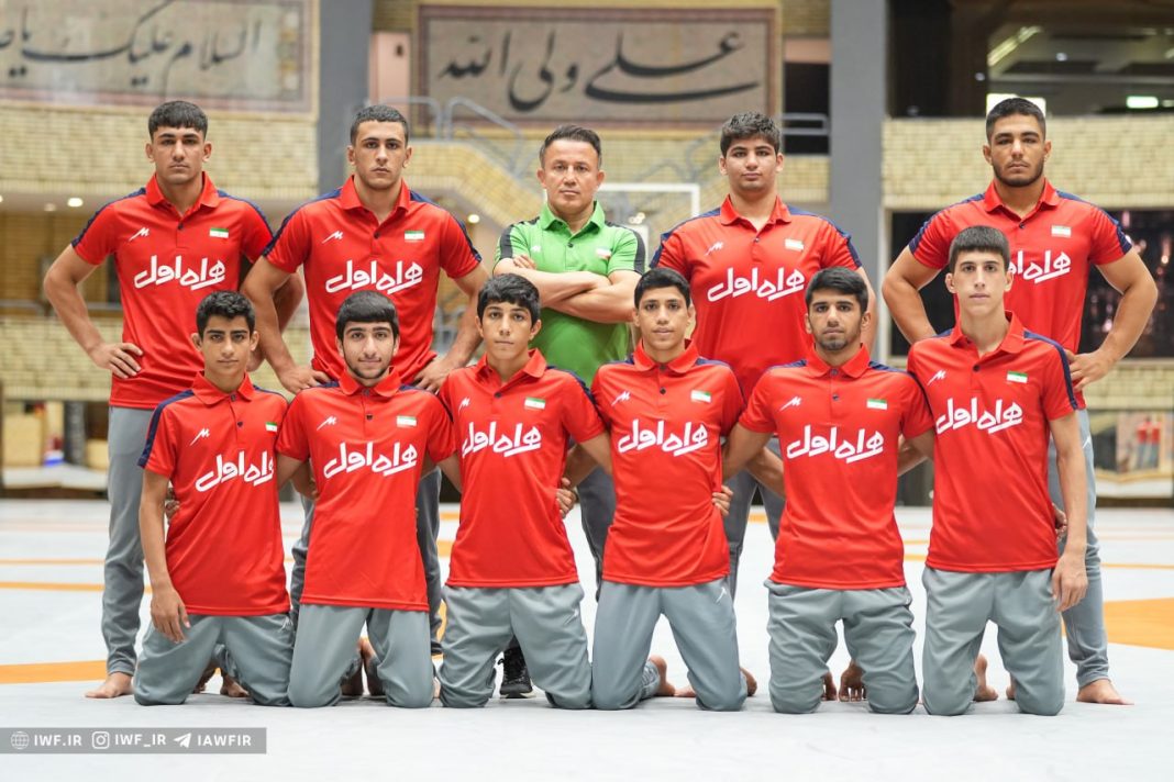 Iran's junior wrestling team