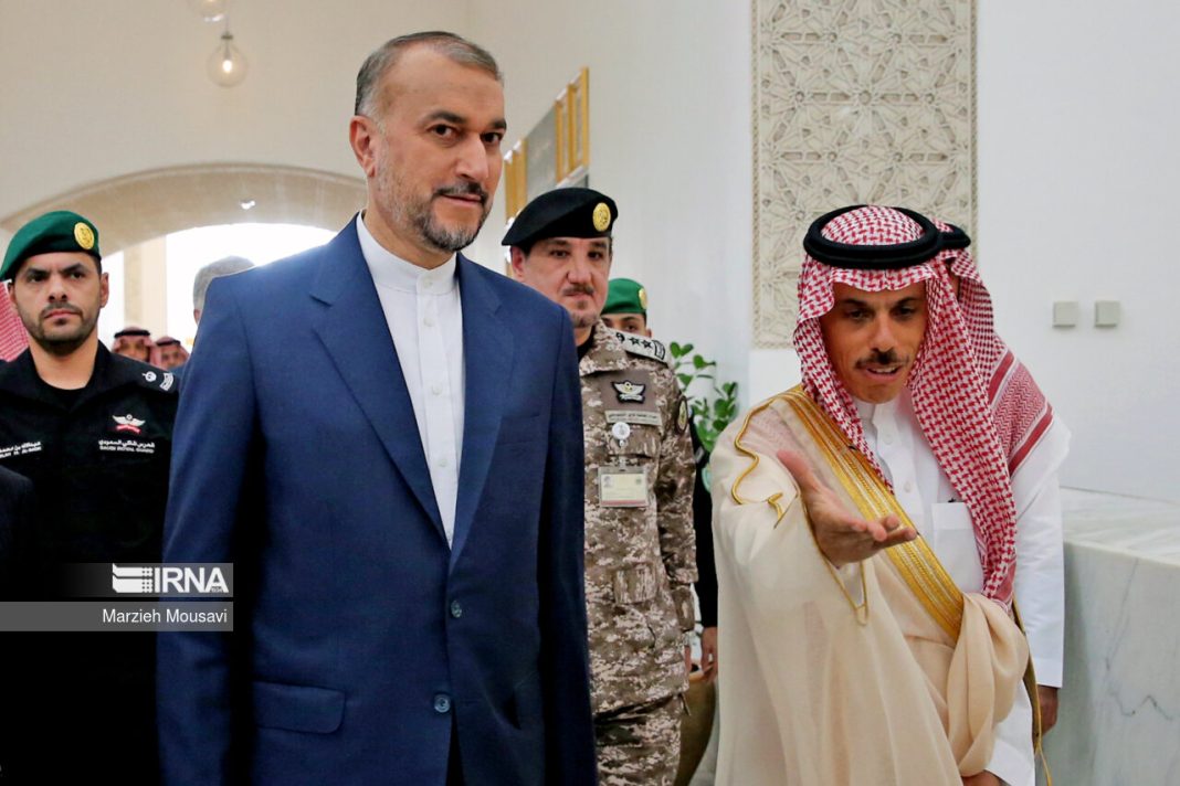 Iran and Saudi FMs Amirabdollahian and bin Farhan
