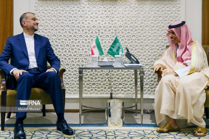 Iran and Saudi FMs Amirabdollahian and bin Farhan