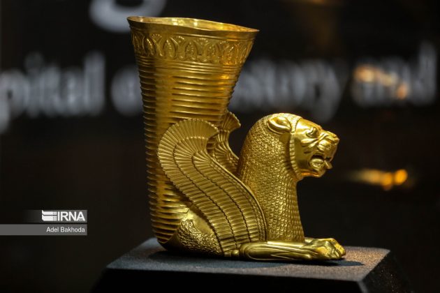 Historical relics on display at Iranian museum