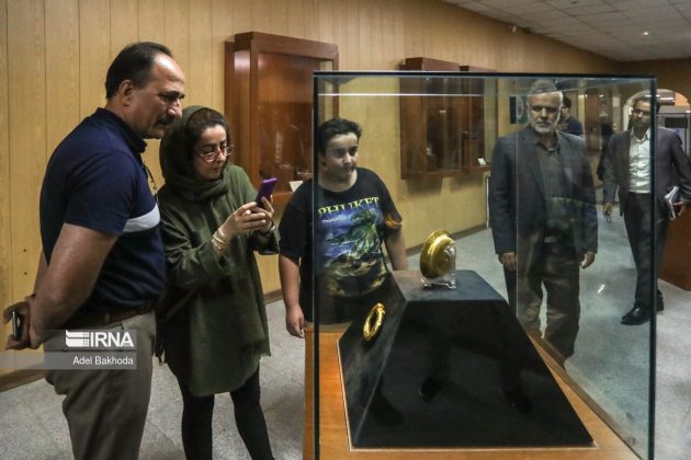 Historical relics on display at Iranian museum
