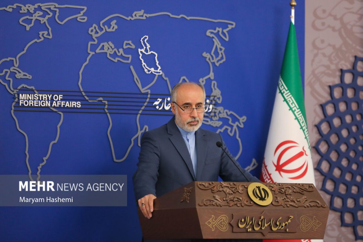 Iran says maintains reservations about “two-state solution” to Palestine crisis 1 Nasser Kanaani