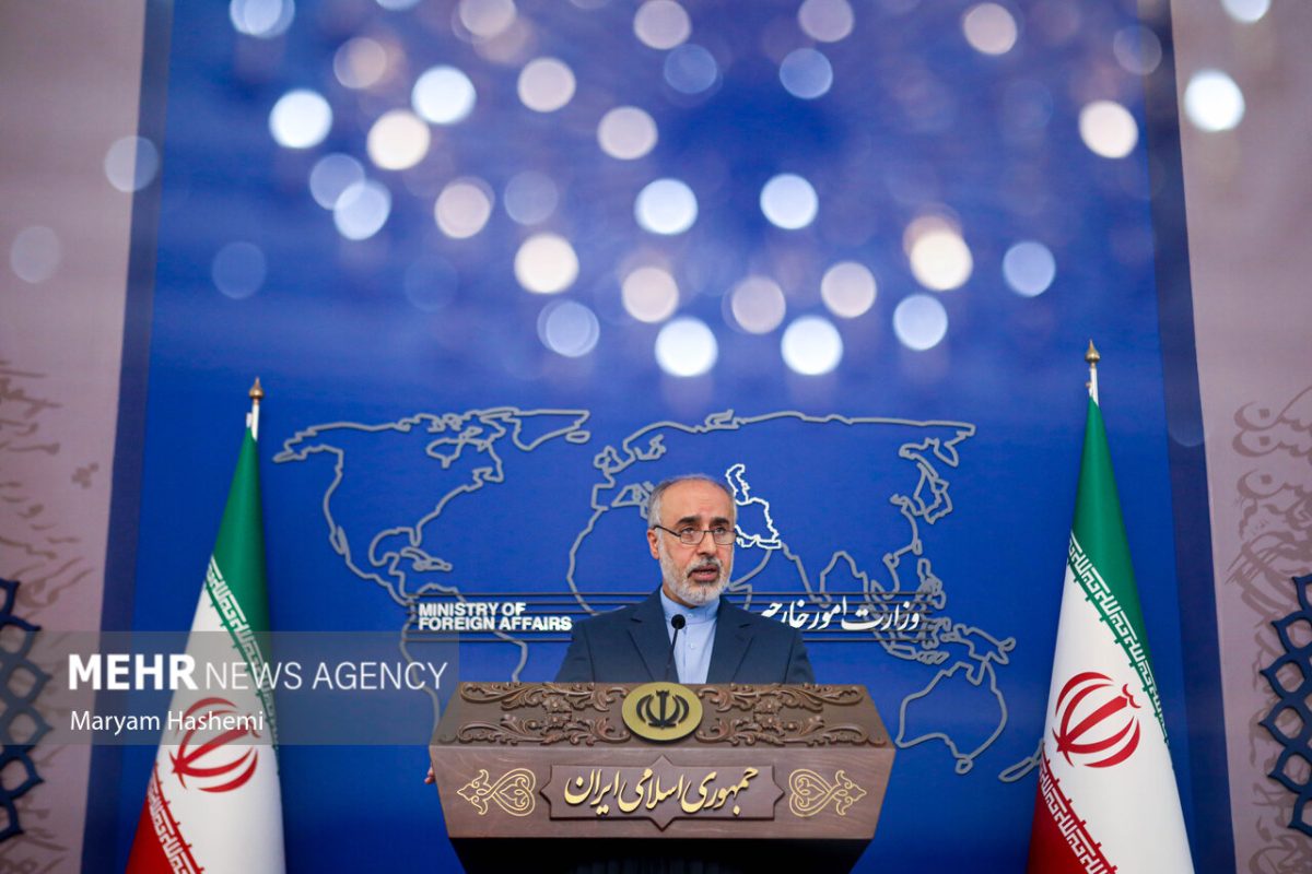 Iran says organizing coups in other states, recurring elements of US, UK foreign policies 1 Nasser Kanaani