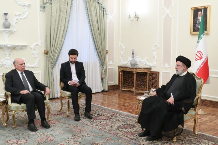 Ebrahim Raisi and Fuad Hussein