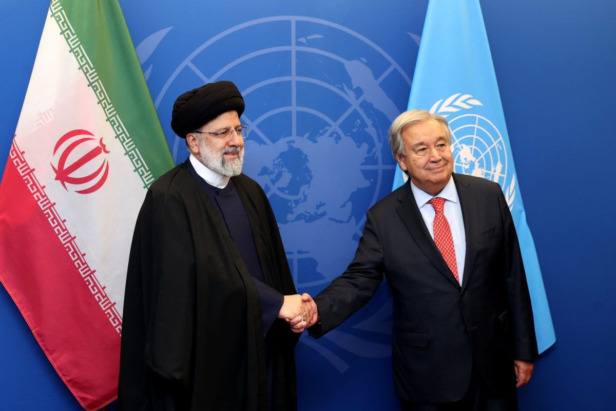 Iran President to Guterres: UN tasked to stand up against greedy powers 1 Ebrahim Raisi and António Guterres